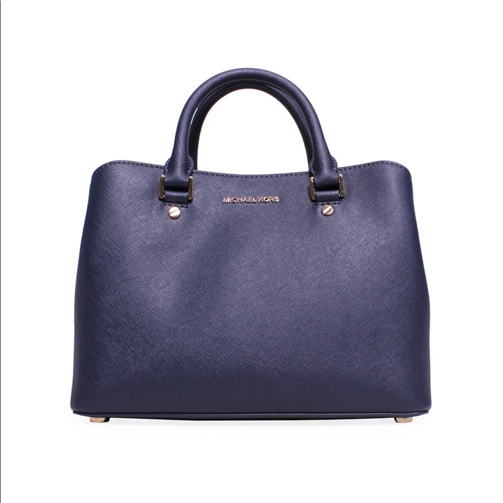PRICE DROP-Michael Kors Savannah satchel- navy